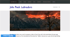 Desktop Screenshot of jobspeaklabradors.com