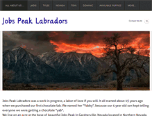 Tablet Screenshot of jobspeaklabradors.com